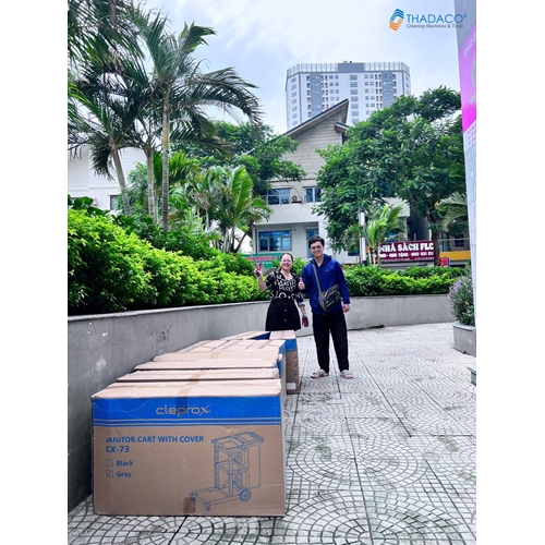 Xe đẩy dọn phòng CLEPROX CX-73 6